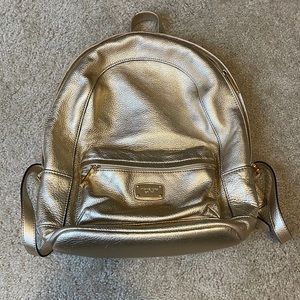 Metallic gold leather Michael Kors backpack